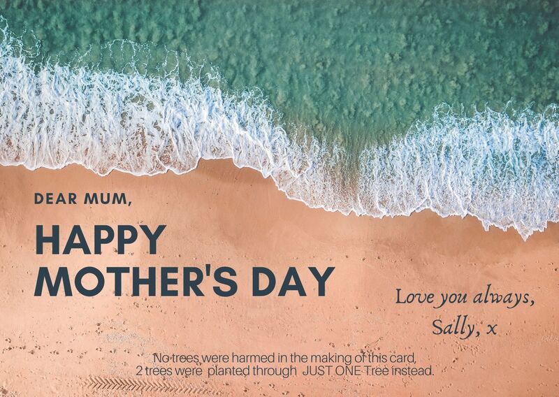 Beach Mother's day card