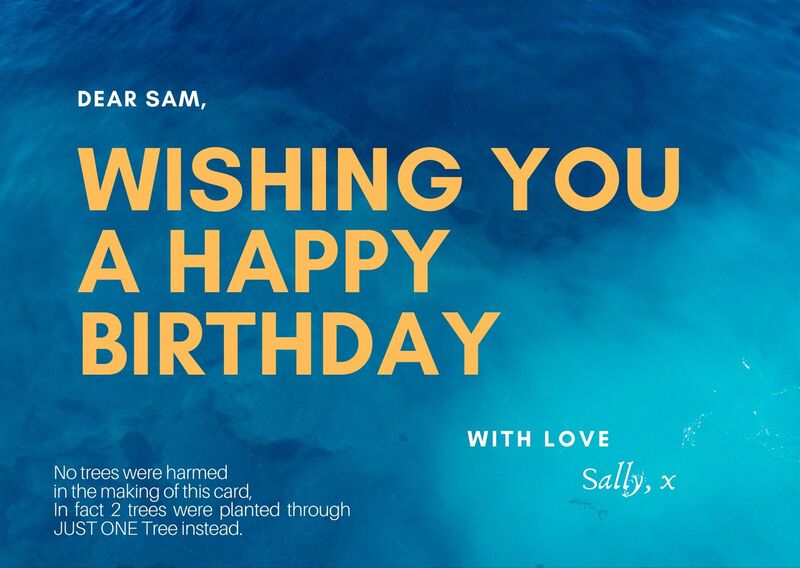 Ocean birthday card