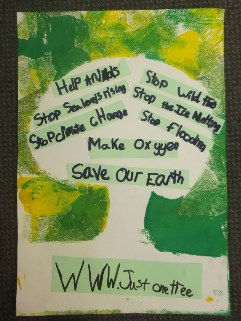 A tree poster made by school children