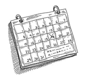 Graphic of a calender