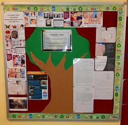 Picture of a poster from JUST ONE Tree Day, made by school children 