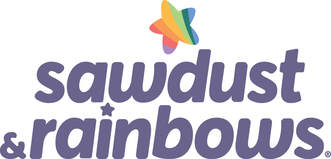 Sawdust and Rainbow logo